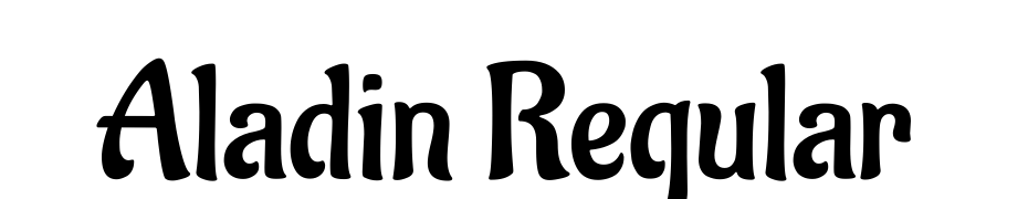 Aladin Regular Font Download Free